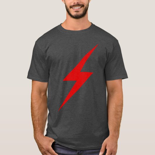 roter Blitzschlag der Anarchie T-Shirt (Vorderseite)