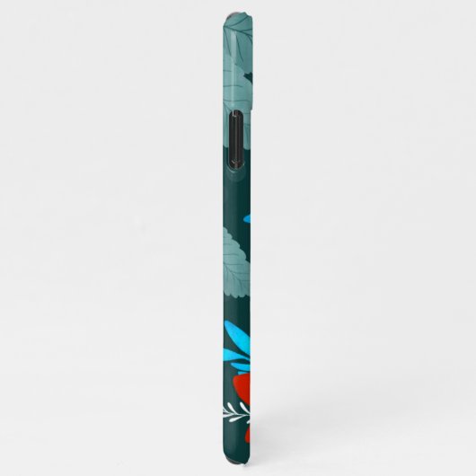 Roter Blossom Blume iPhone-Abdeckung iPhone Hülle (Rechte Seite)