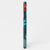 Roter Blossom Blume iPhone-Abdeckung iPhone Hülle (Linke Seite)