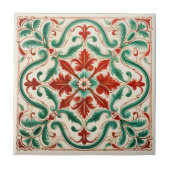 Roter Blossom Fliese (Vorderseite)