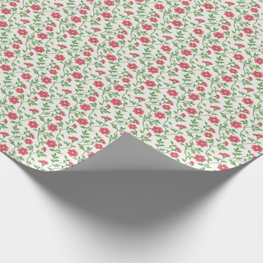 Roter Blossom Geschenkpapier (Ecke)