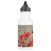 Roter Blume Edelstahlflasche (Links)