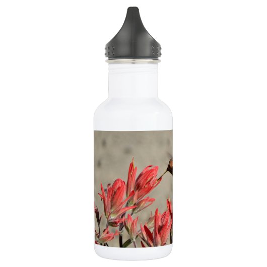 Roter Blume Edelstahlflasche (Links)