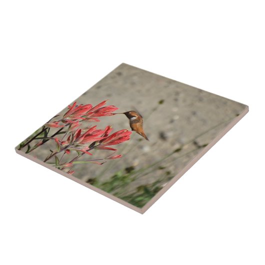 Roter Blume Fliese (Seite)