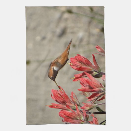Roter Blume Küchentuch (Vertikal)