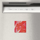 Roter Blumen-Magnet Magnet (In Situ (Geschirrspüler))