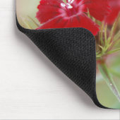 Roter Blumengarten Mousepad (Ecke)