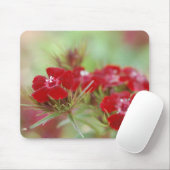 Roter Blumengarten Mousepad (Mit Mouse)