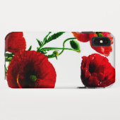 Roter Blumenmohn Blume Sommergarten Case-Mate iPhone Hülle (Rückseite (Horizontal))