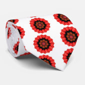 Roter BlumePizazz! Krawatte (Gerollt)