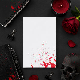 Roter Blut-Spritzer Post-it Klebezettel