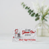 Roter Boden auf dem Pet-Erwachsen Terminkarte (Stehend Vorderseite)