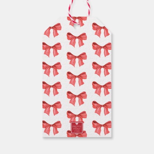 Roter Bogen der Wasserfarbe Geschenkanhänger (Rückseite)