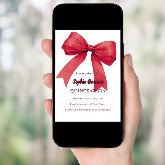 Roter Bogen Einladung