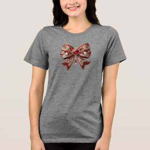 Roter Bogen Feiertags Damen T-Shirt Tri-Blend Shirt