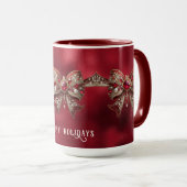 Roter Bogen Feiertags Tasse (VorderseiteRechts)