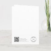 Roter Bogen Firmen-QR-Code-Logo Frohe Weihnachten (Rückseite)