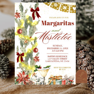 Roter Bogen Kaktus Weihnachten Margaritas und Mist Einladung
