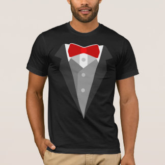 Roter Bogen Krawatte Tuxedo T - Shirt