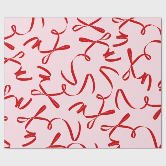 Roter Bogen Rosa Retro Geschenkpapier (Flach)