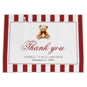 Roter Bogen Teddybär Wir können es kaum erwarten B Große Geschenktüte