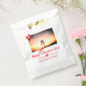 Roter Bogen Valentin Tag hinzufügen Fotoname Herz- Geschenktütchen (Versiegelt)