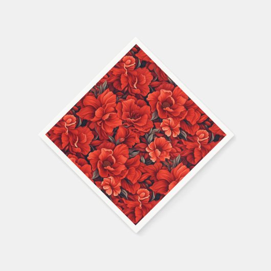 Roter Bohemian Serviette (Ecke)