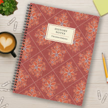 Roter Boho-Chic-Leinen-Textur-Blumen-College-Benut