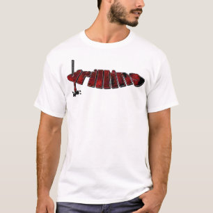 Roter bohrender Prozess T-Shirt