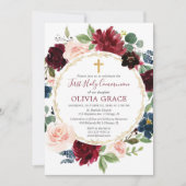 Roter Bordeaux-Rote Goldmedaille Einladung (Vorderseite)