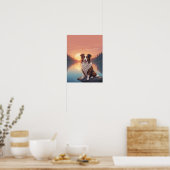 Roter Border Collie Poster (Küche)
