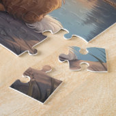 Roter Border Collie Puzzle (Seite)