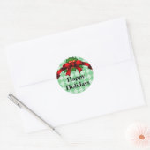 Roter Bow und Holly Stickers (Umschlag)