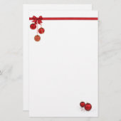 Roter Bow und Zierarbeit Briefpapier (Vorne/Hinten)