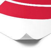 Roter Boxhandschuh Poster (Ecke)