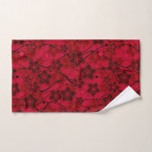 Roter brauner, rustikaler Modedesign Retro Badhandtuch Set (Handtuch)