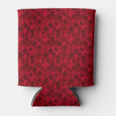 Roter brauner, rustikaler Modedesign Retro Dosenkühler (Vorderseite)