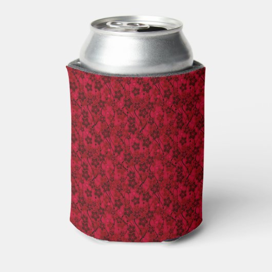 Roter brauner, rustikaler Modedesign Retro Dosenkühler (Kanne Rückseite)