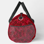 Roter brauner, rustikaler Modedesign Retro Duffle Bag (Rechts)