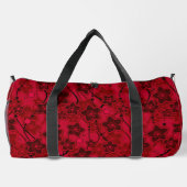 Roter brauner, rustikaler Modedesign Retro Duffle Bag (Rückseite)