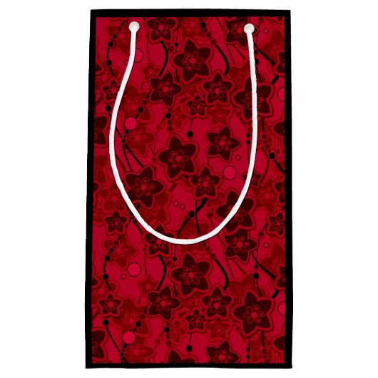 Roter brauner, rustikaler Modedesign Retro Kleine Geschenktüte (Vorderseite)