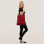 Roter brauner, rustikaler Modedesign Retro Tasche (Am Model)