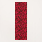 Roter brauner, rustikaler Modedesign Retro Yogamatte (Vorderseite)