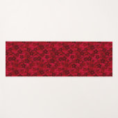 Roter brauner, rustikaler Modedesign Retro Yogamatte (Vorderseite (Horizontal))