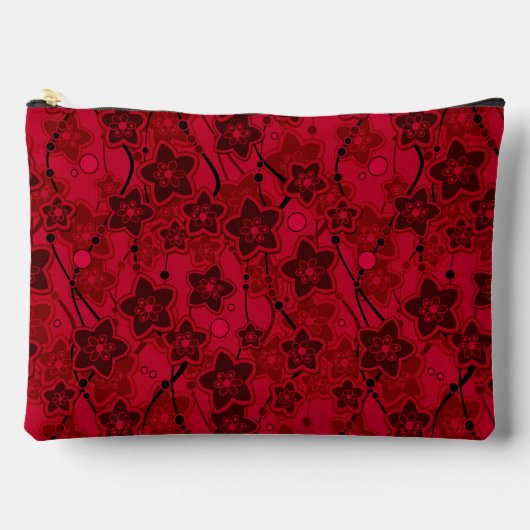 Roter brauner, rustikaler Modedesign Retro Zubehörtasche (Vorderseite)