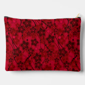 Roter brauner, rustikaler Modedesign Retro Zubehörtasche (Rückseite)