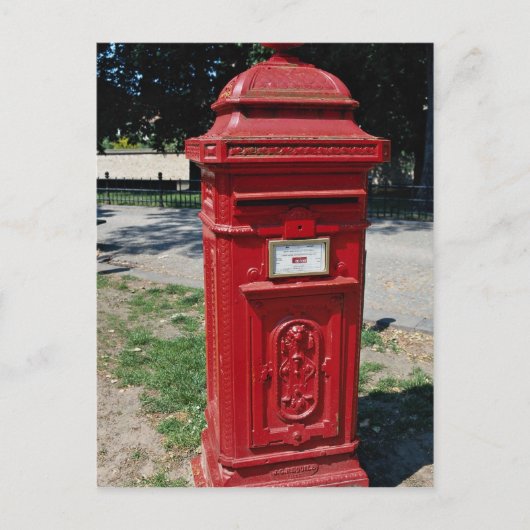 Roter Brief in Belgien Postkarte (Vorderseite)