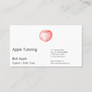 Roter Briefbeschwerer Apple Süßigkeits-Apples Terminkarte