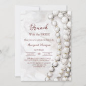 Roter Brunch mit Bride Einladung (Vorderseite)