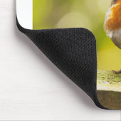 Roter Brustvogel Mousepad (Ecke)
